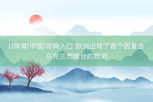 U体育(中国)官网入口 欧洲出现了首个因复古乌克兰而垮台的政府