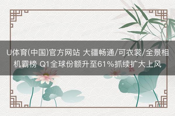 U体育(中国)官方网站 大疆畅通/可衣裳/全景相机霸榜 Q1全球份额升至61%抓续扩大上风