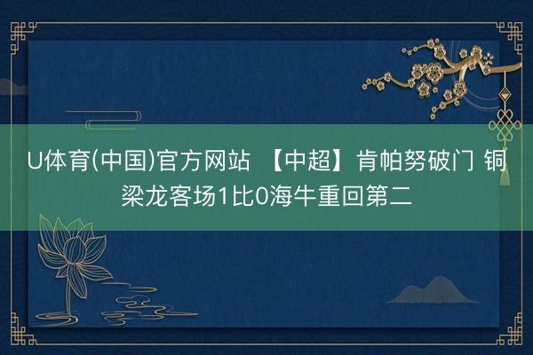U体育(中国)官方网站 【中超】肯帕努破门 铜梁龙客场1比0海牛重回第二