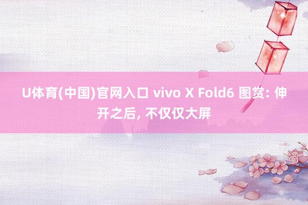 U体育(中国)官网入口 vivo X Fold6 图赏: 伸开之后，<a href=