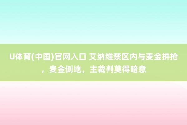 U体育(中国)官网入口 艾纳维禁区内与麦金拼抢，麦金倒地，主裁判莫得暗意